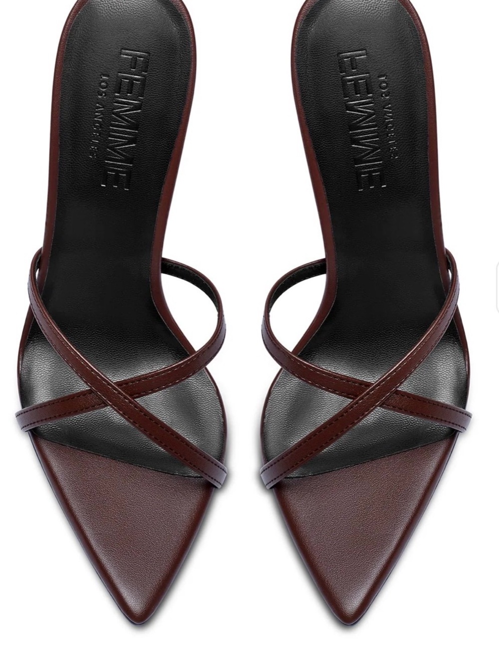 Femme los angeles Donatella Mule - Chocolate